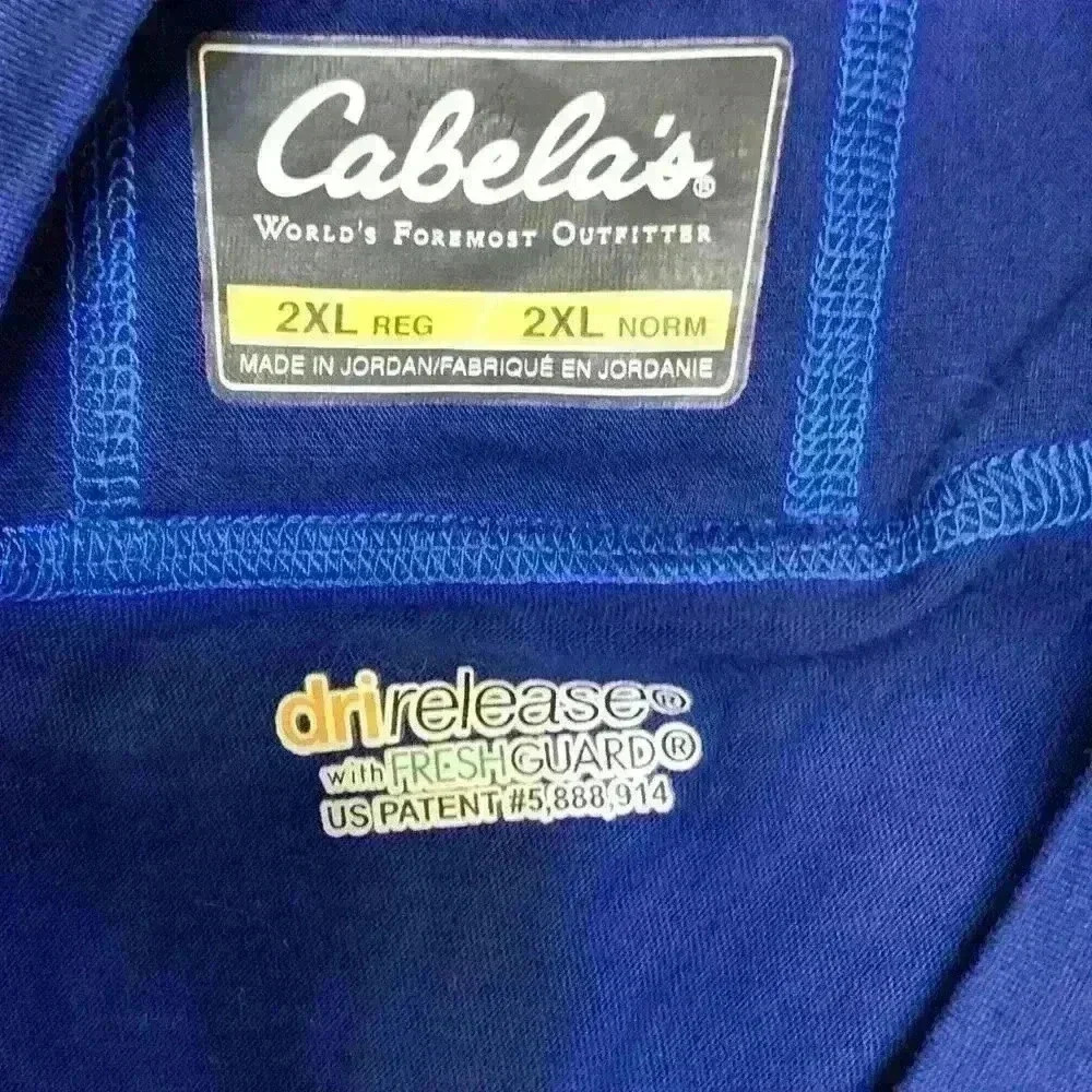 Cabelas Dri release men’s shirt sz 2xl activewear athleisure outdoor hiking flaw - Picture 10 of 10